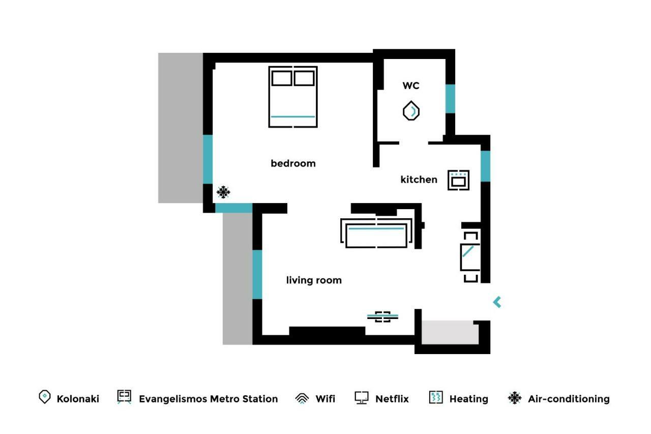 Superb 1Bd Apartment In The Heart Of Kolonaki By Upstreet Atene Esterno foto